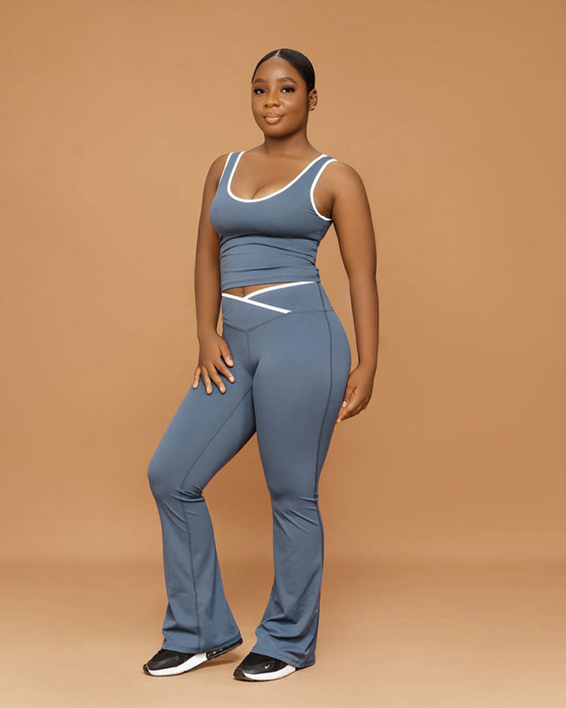 Aura Tank & Legging Set Blue