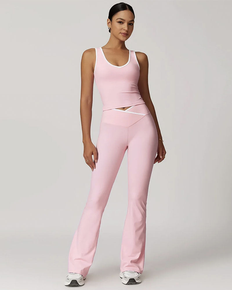 Aura Tank & Legging Set Pink