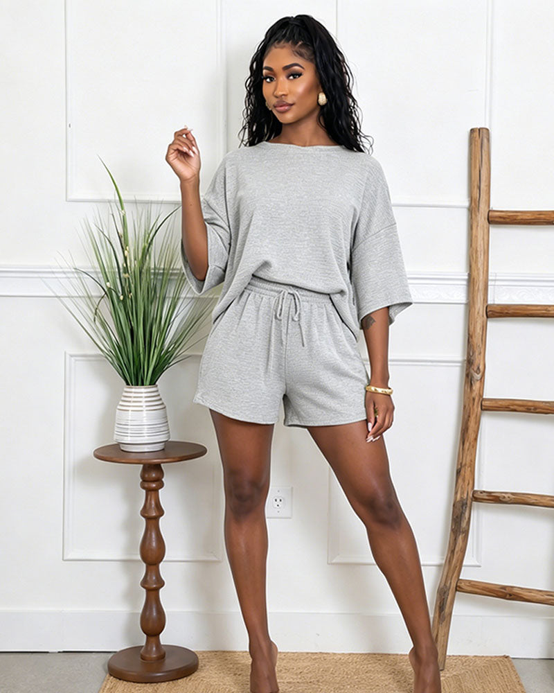 Aurelia Waffle Short Set