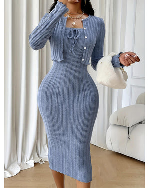 Azure Drift  Dress Set