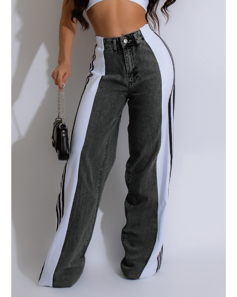 Spice Gyrl Jeans BK-White