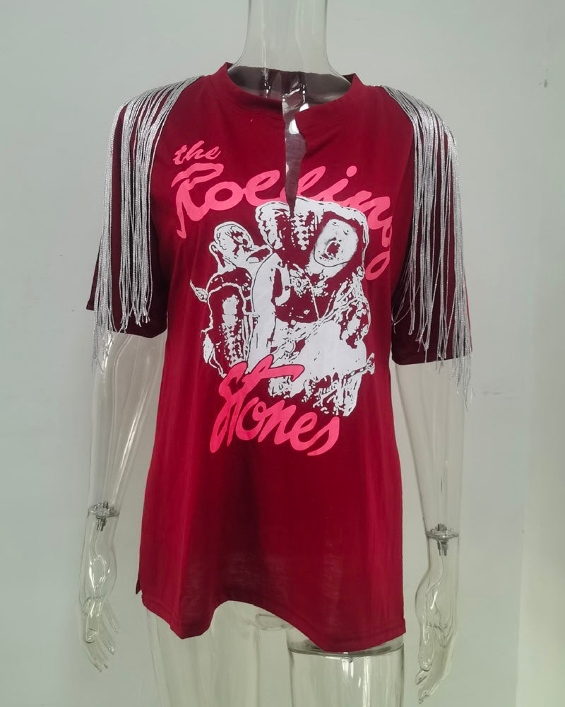 Bad Girl T Shirt DarkRed