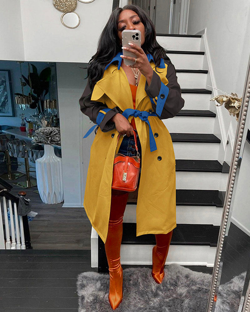 Bad Habits Trench Coat Yellow
