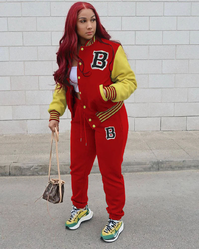 Bailey Pant Set Red