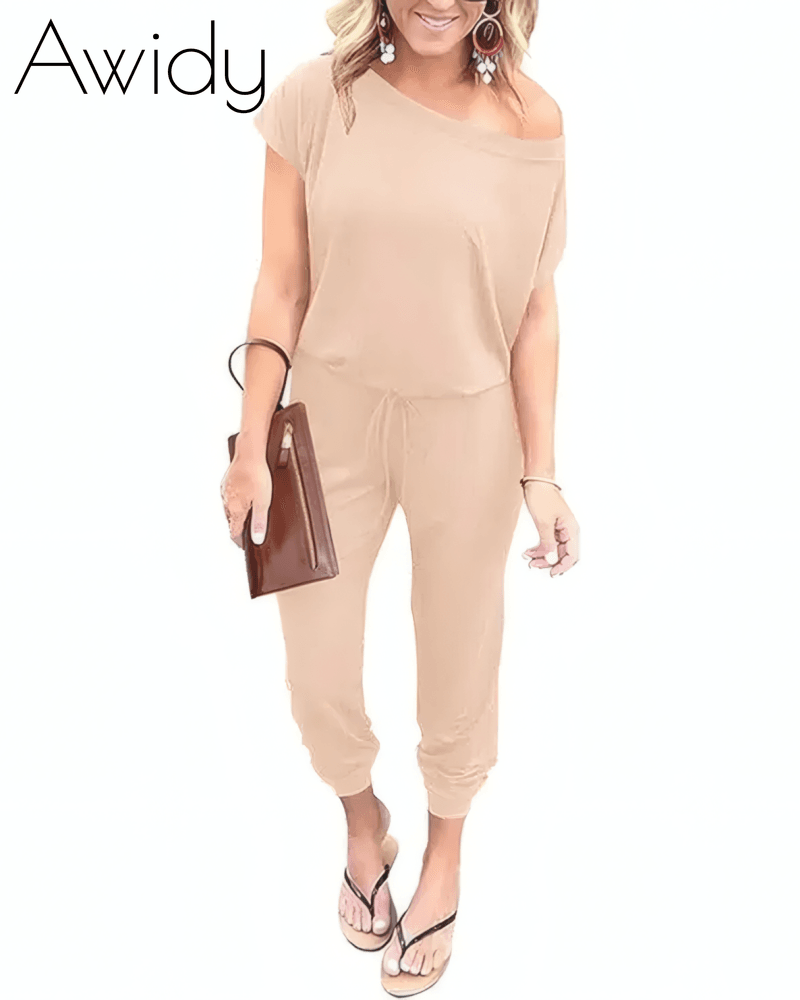 Drop Shoulder Jumpsuit