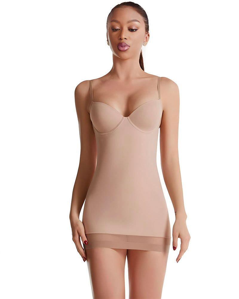 Bodied Dress Nude