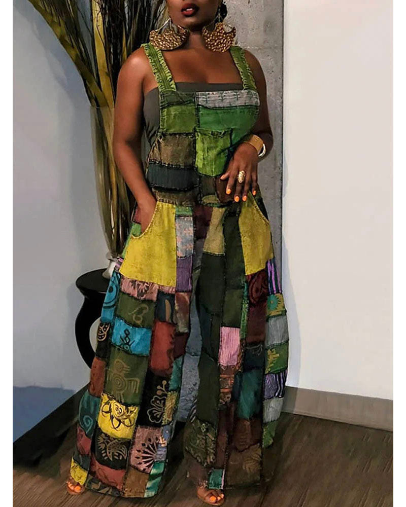 Boho Style Jumpsuit GREEN