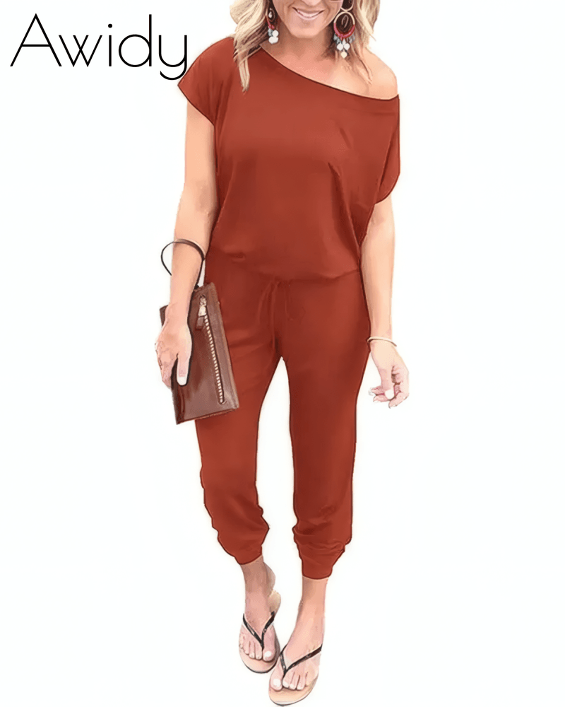 Drop Shoulder Jumpsuit