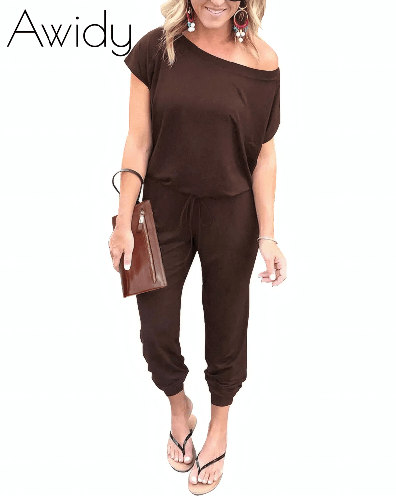 Drop Shoulder Jumpsuit
