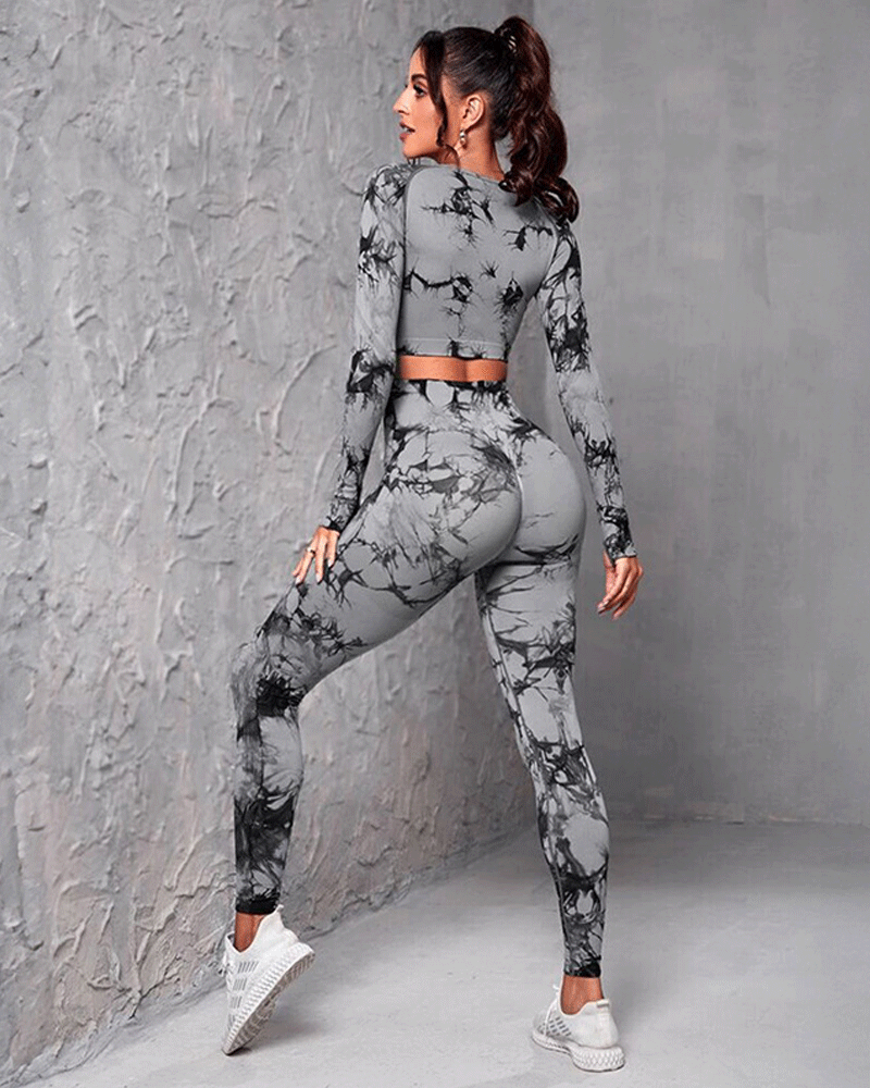 Butt Shaping Sporty Set Light Grey