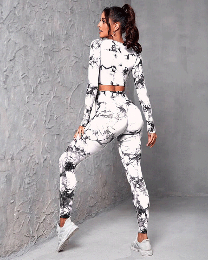 Butt Shaping Sporty Set White