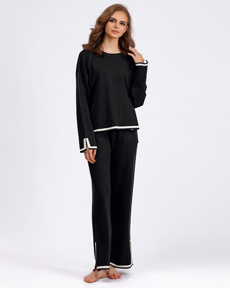 CASUAL KNIT SWEATER SET