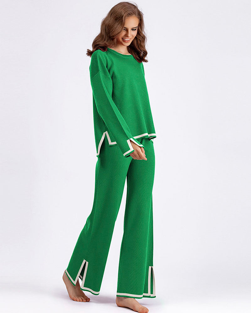 CASUAL KNIT SWEATER SET