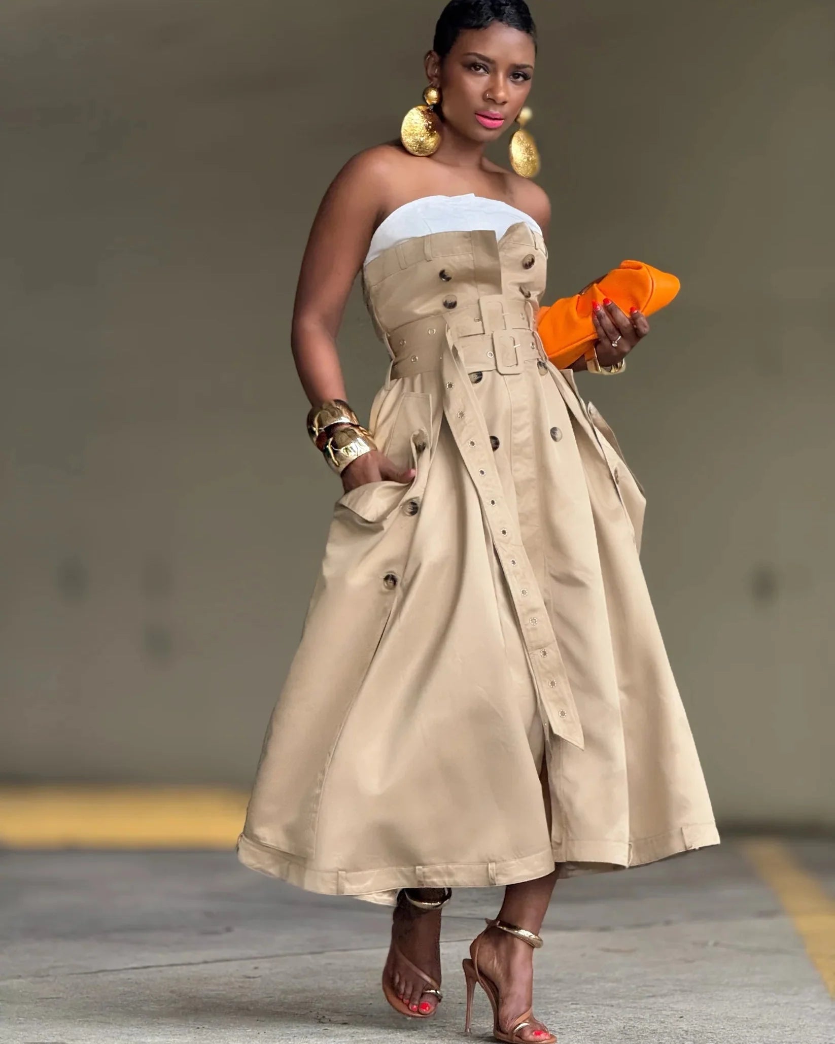 Trenchcoat-Buistierkleid