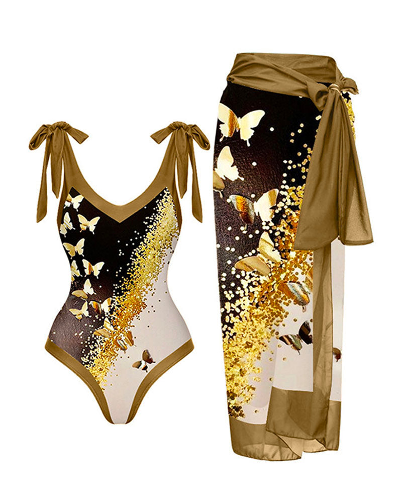 Capri Summers Swim Set Gold527B