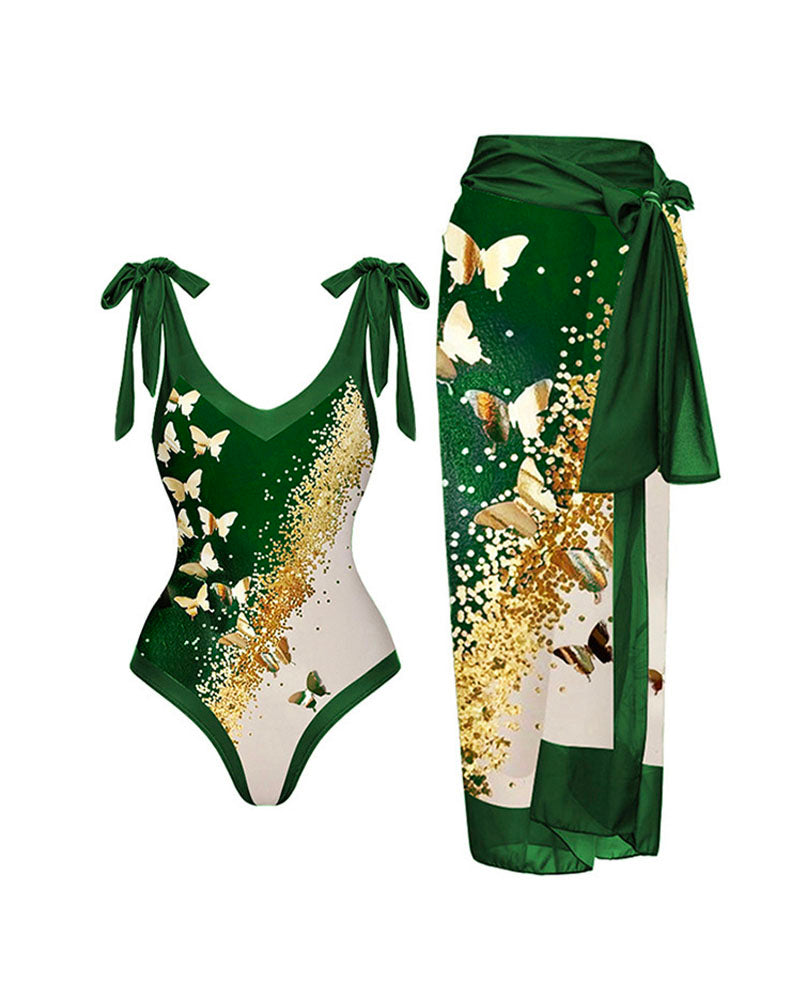 Capri Summers Swim Set Green527