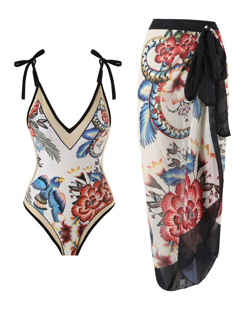 Capri Summers Swim Set Blackwhite527