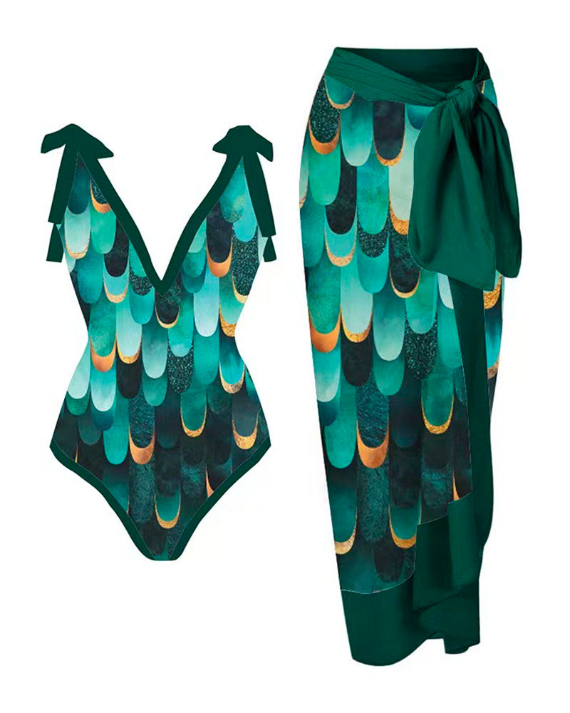 Capri Summers Swim Set Green529