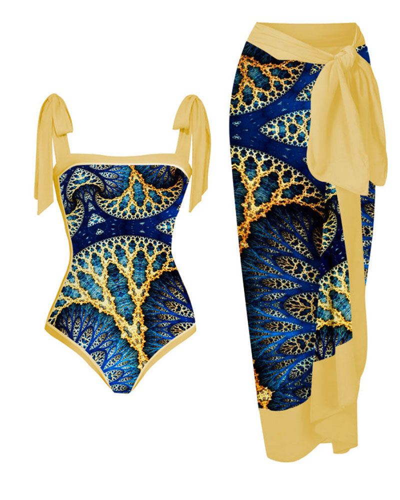 Capri Summers Swim Set GoldZY529
