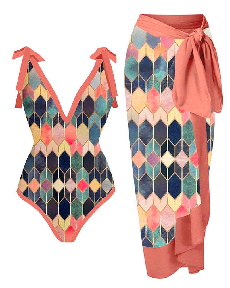 Capri Summers Swim Set CoralLX603