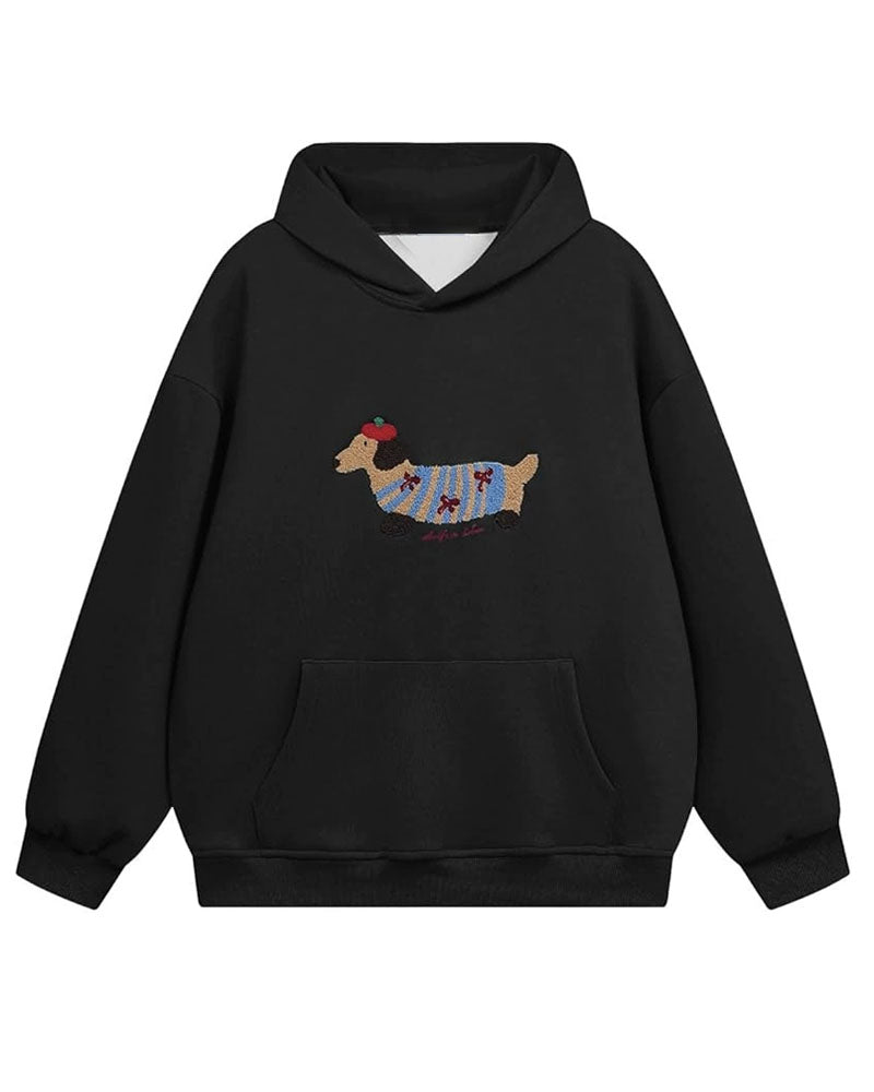 Cartoon Dog Hoodie Sweatshirt