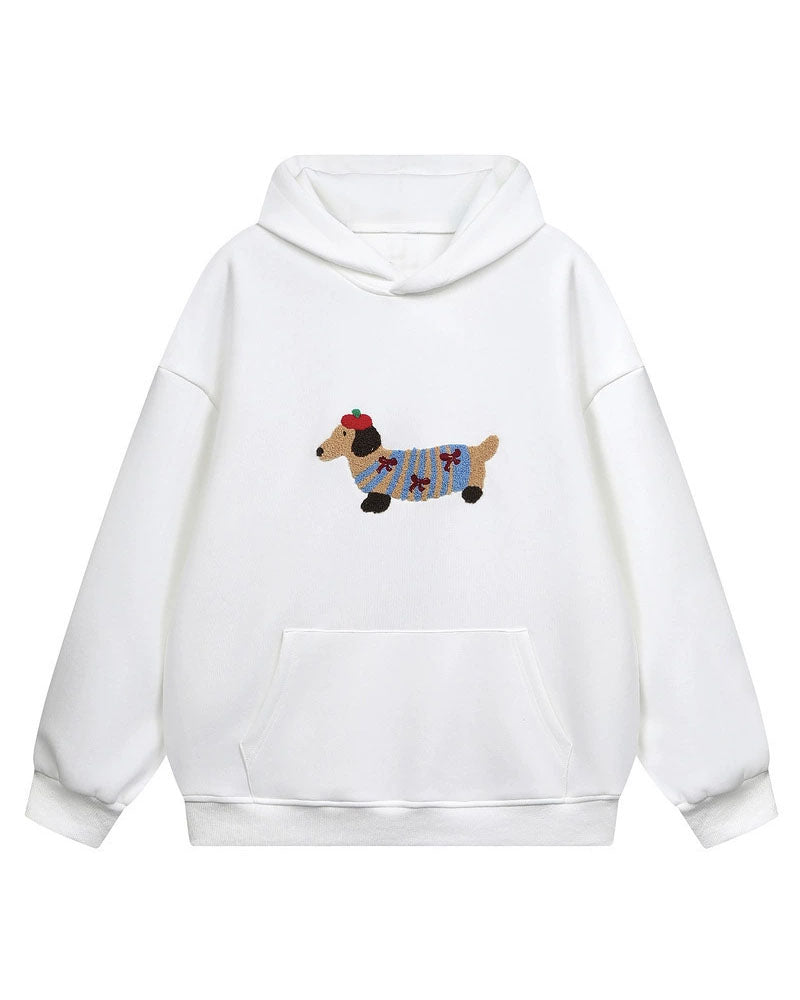 Cartoon Dog Hoodie Sweatshirt