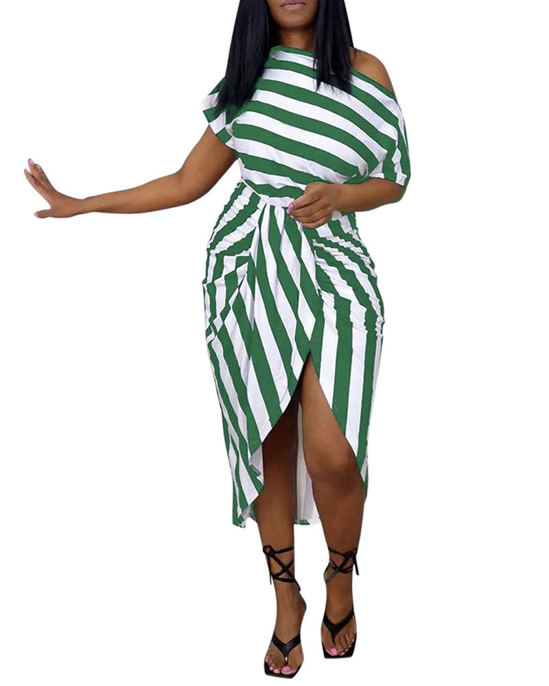 Catch A Break Asymmetrical Dress