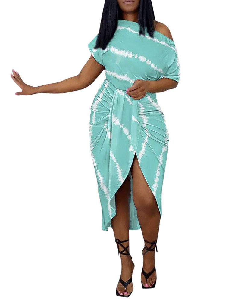 Catch A Break Asymmetrical Dress