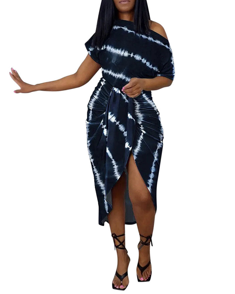 Catch A Break Asymmetrical Dress