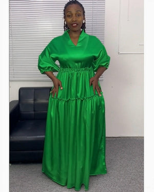 Caught My Eyes Dress Green