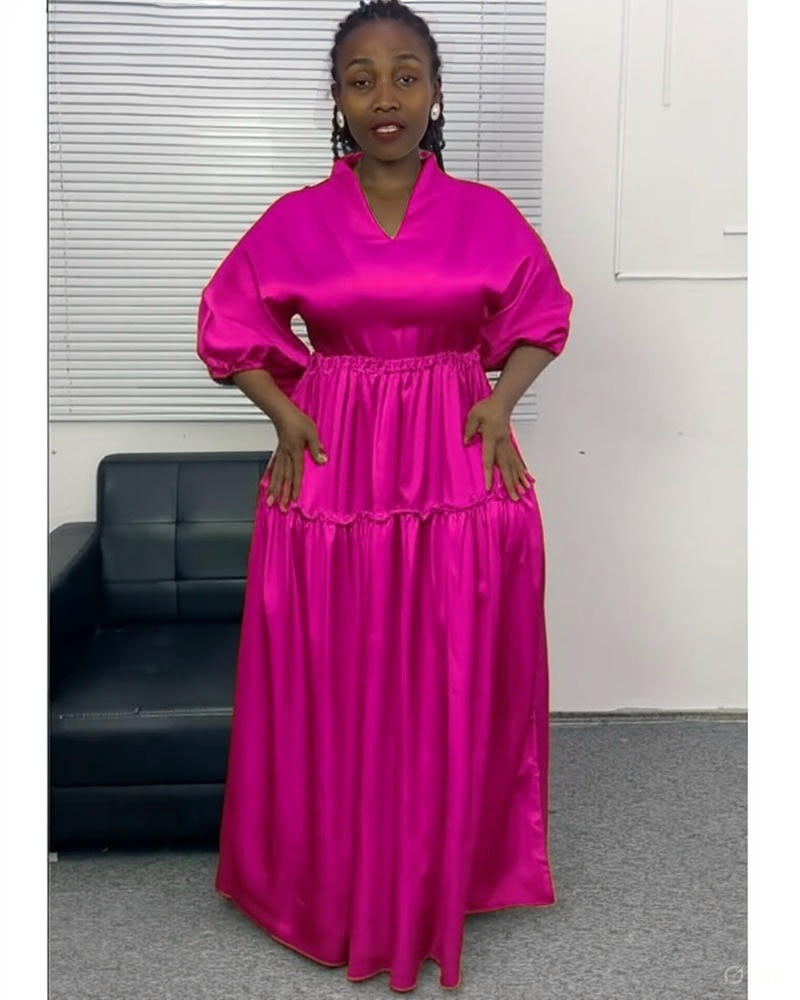 Caught My Eyes Dress Rose Red