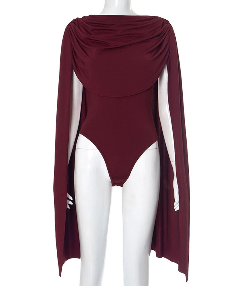 Chic Swing Collar Bodysuit