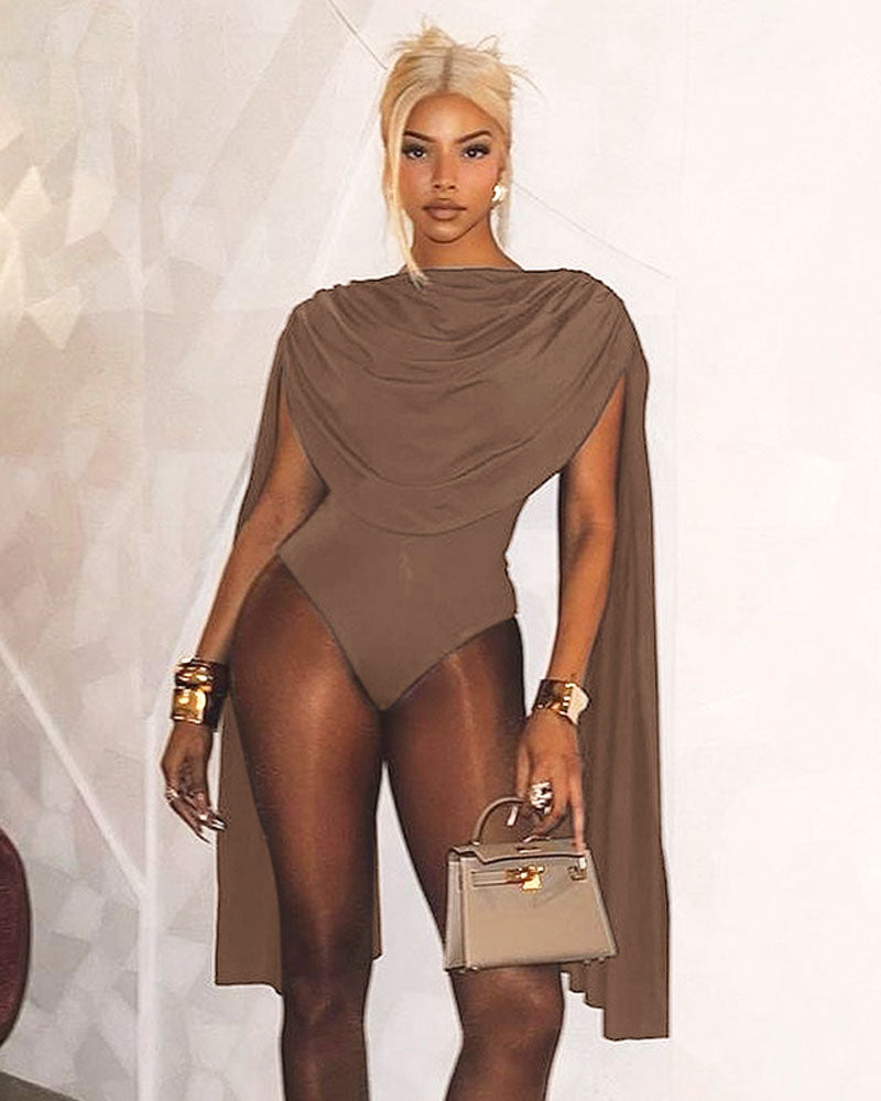 Chic Swing Collar Bodysuit