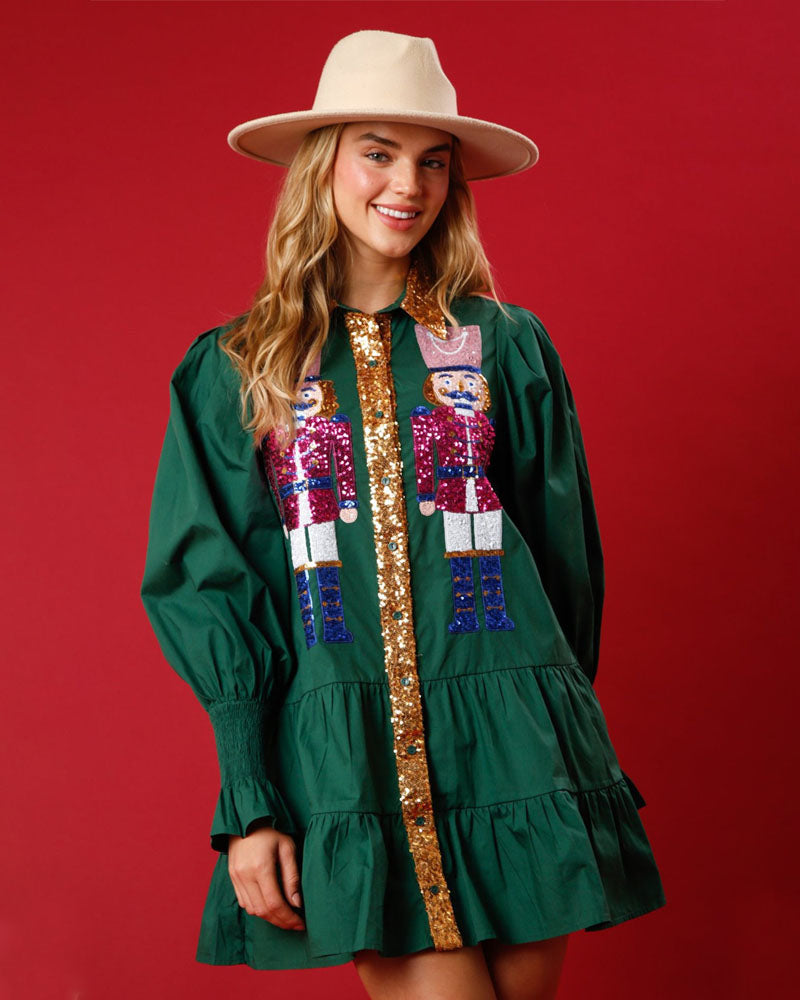 Christmas Sequin Mini Dress