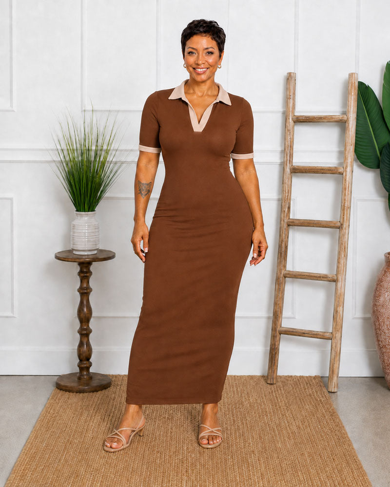 Club Hours Polo Maxi Dress