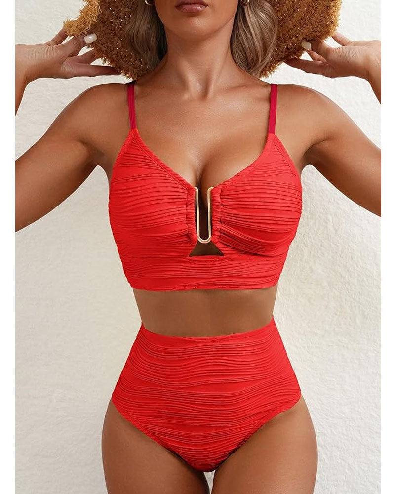 Coconut Vibes Only Swimsuit Red