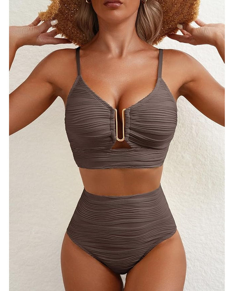 Coconut Vibes Only Swimsuit Coffee