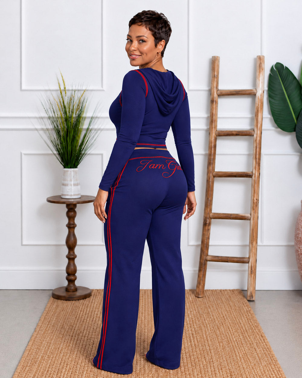 Contour Play Hooded Flare Pant Set