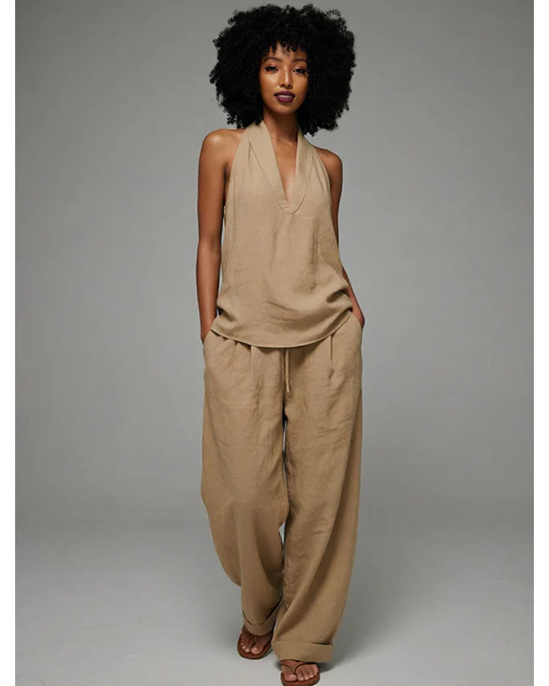 Cove Drift Halter Pants Set