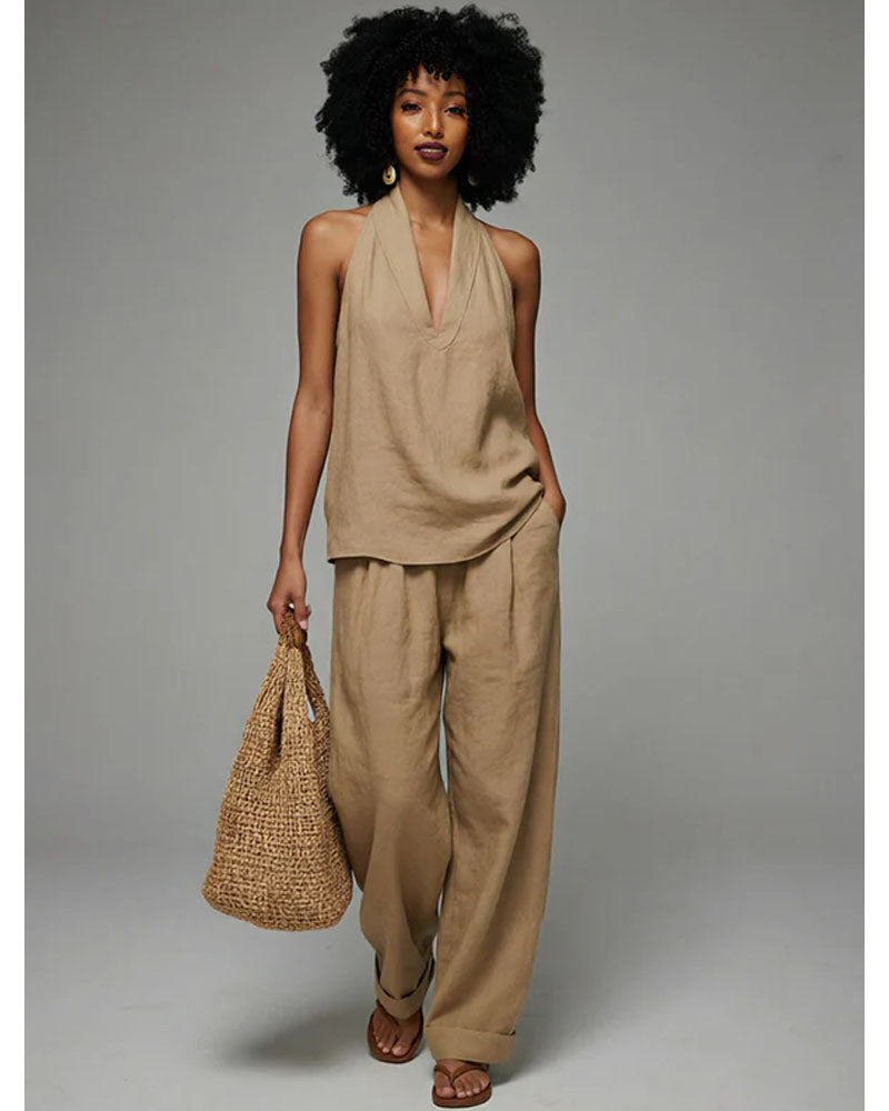Cove Drift Halter Pants Set
