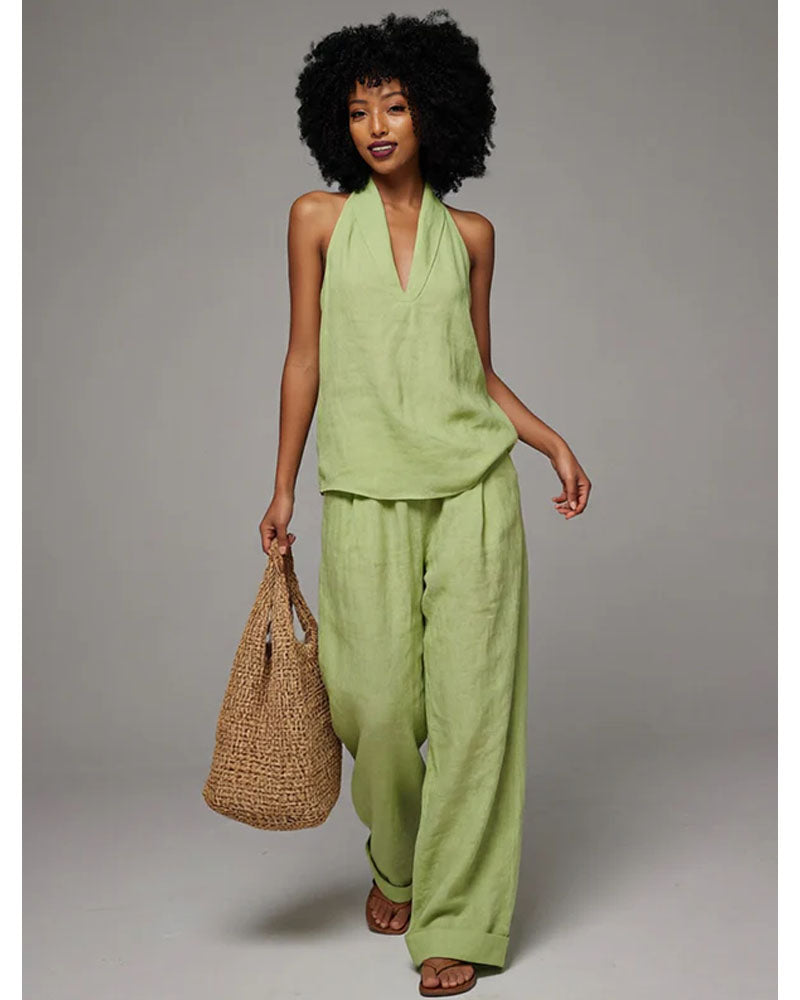 Cove Drift Halter Pants Set