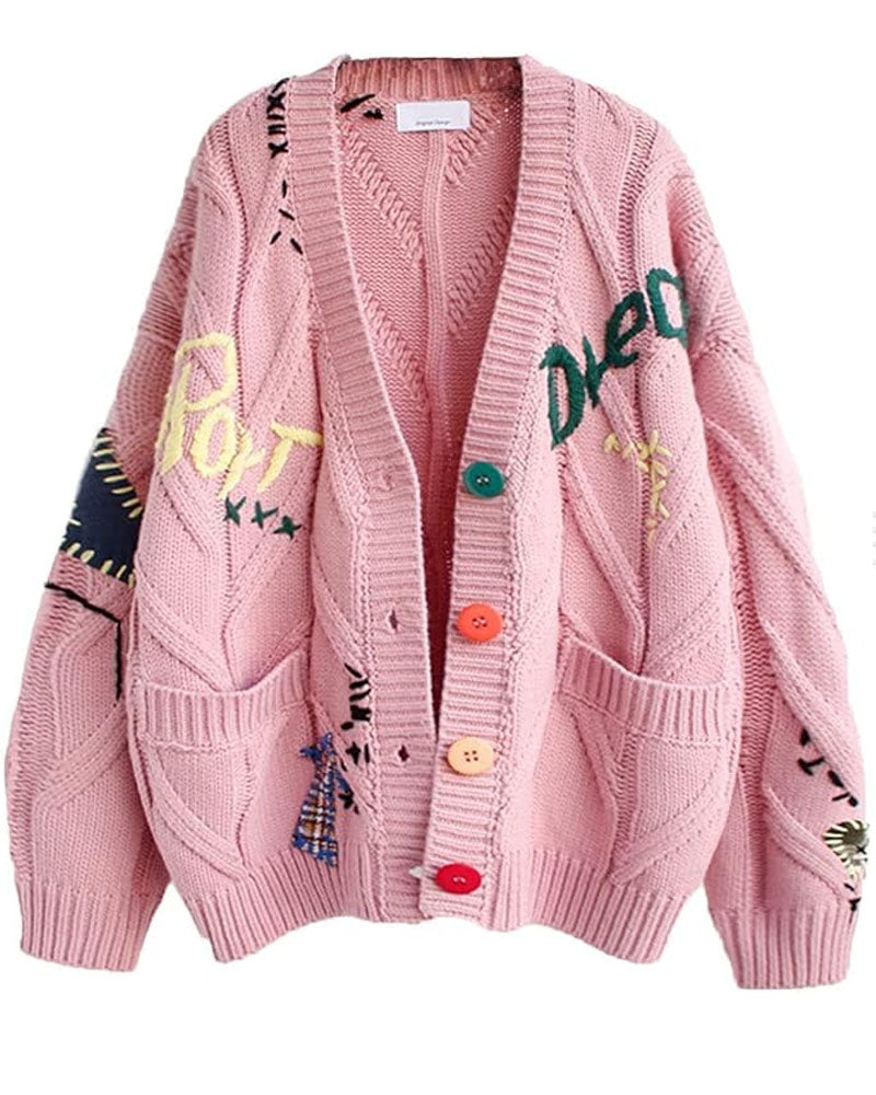 DAVINA CARDIGAN Pink S