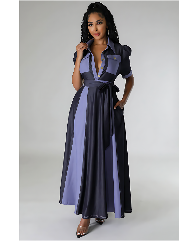Seema Dress Dark Denim