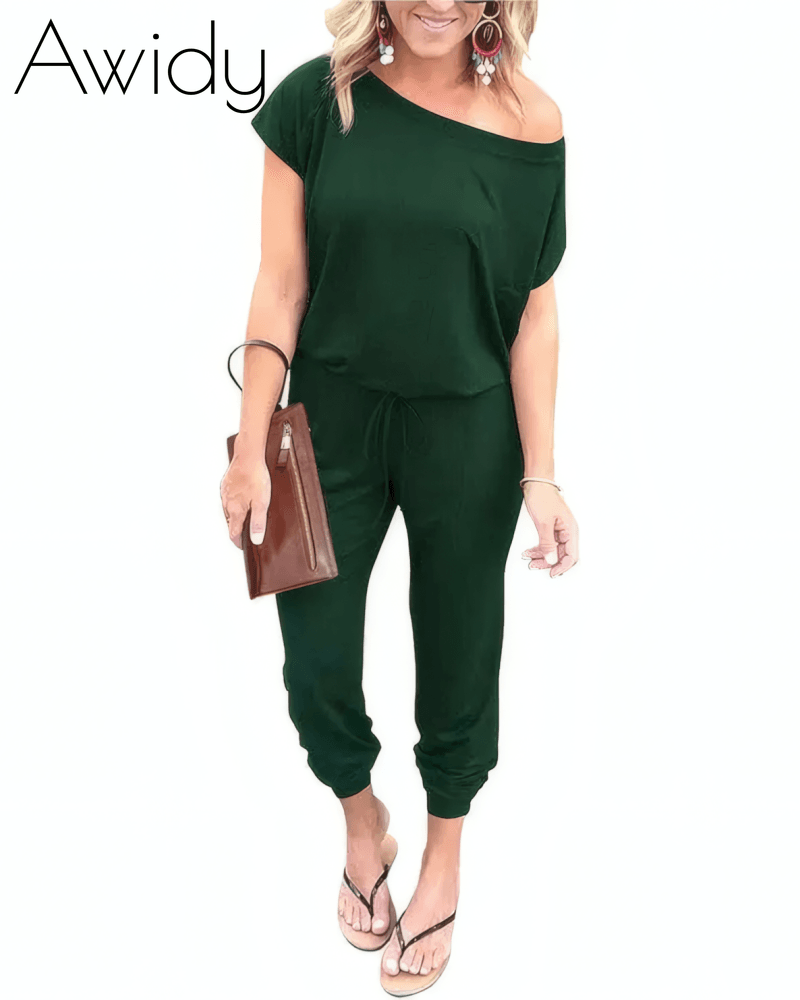 Drop Shoulder Jumpsuit