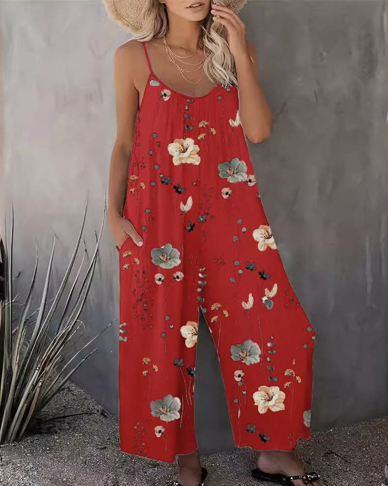 Days in Dubai Jumpsuit Red