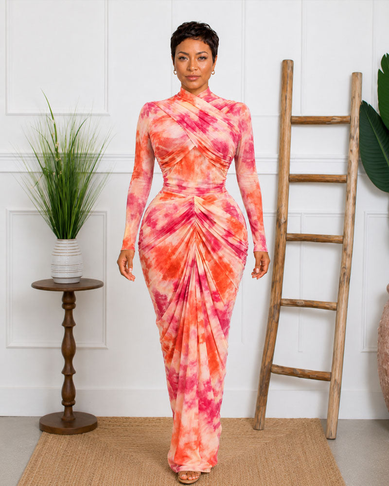 Draped Hour Maxi Skirt Set