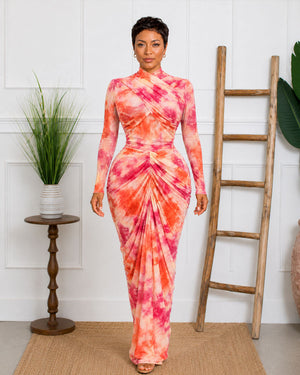 Draped Hour Maxi Skirt Set