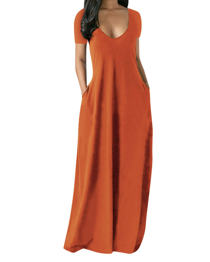 Easy Going Maxi Dress ORANGE