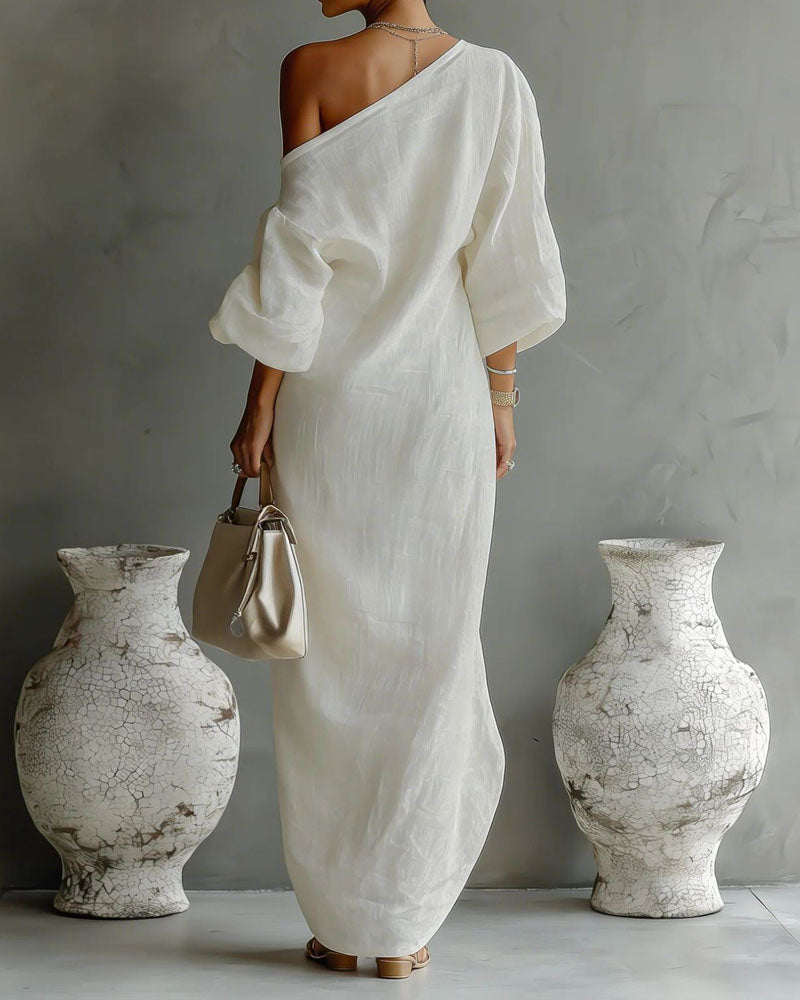 Effortless Win Draped Maxi Dress