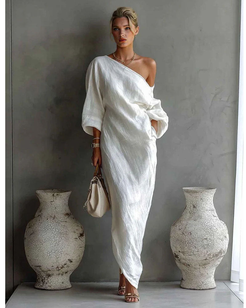 Effortless Win Draped Maxi Dress